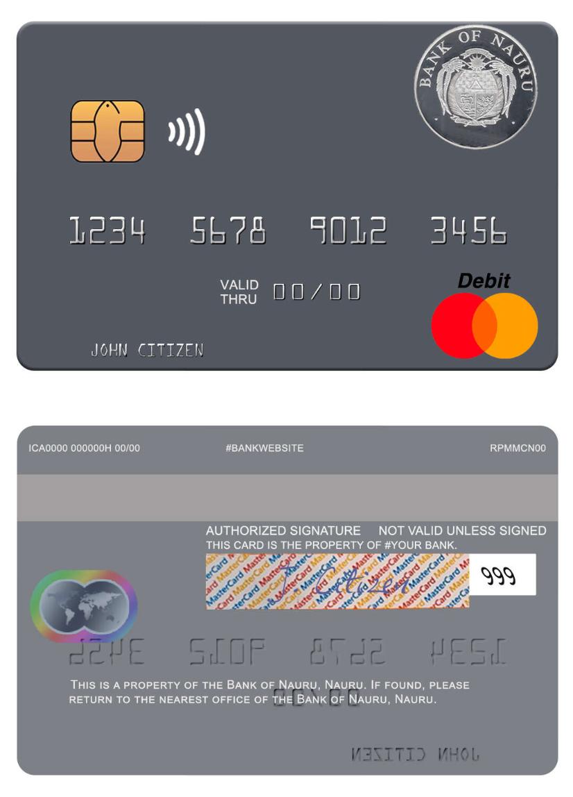 Nauru Bank of Nauru mastercard